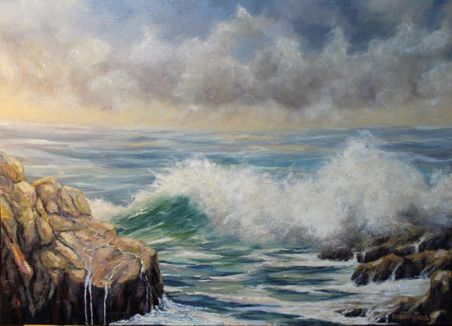 Ola Oil Canvas Marine Painting