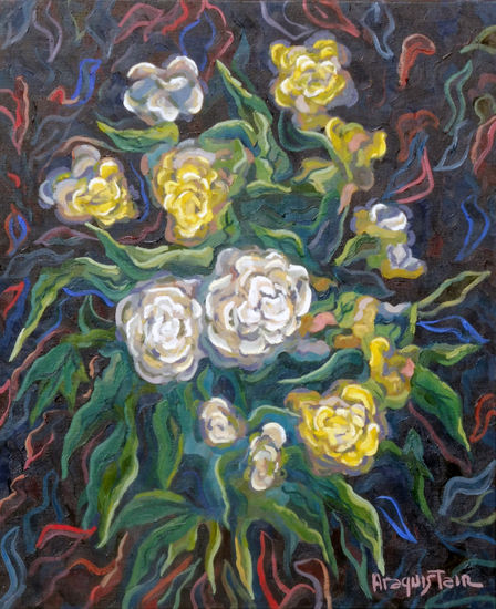 Flores Oil Canvas Floral Painting