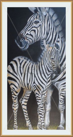 Madre e hija Oil Canvas Animals