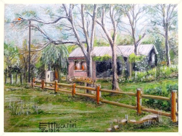 Cerro Norte, Villa el Chacay, Cordoba Pastel Cartulina Paisaje