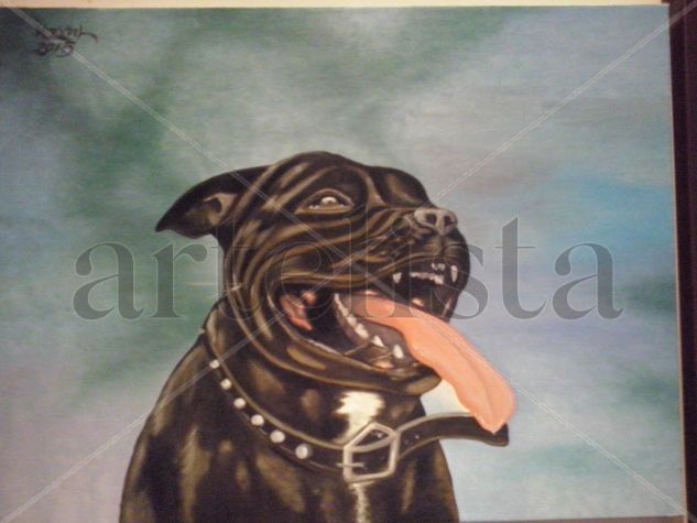 Retrato de mascota.(vendido) Oil Canvas Portrait