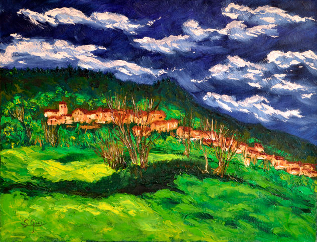 Ermita de Villasomera desde Helguera