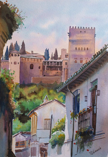 Por el Albayzín Watercolour Paper Landscaping