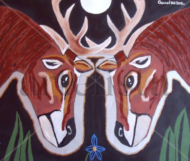 la berrea de noche Acrylic Canvas Animals