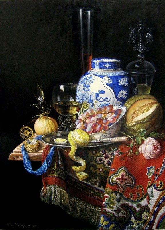 Bodegón con porcelana china