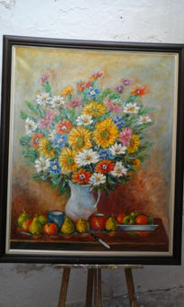 Flores con fruta