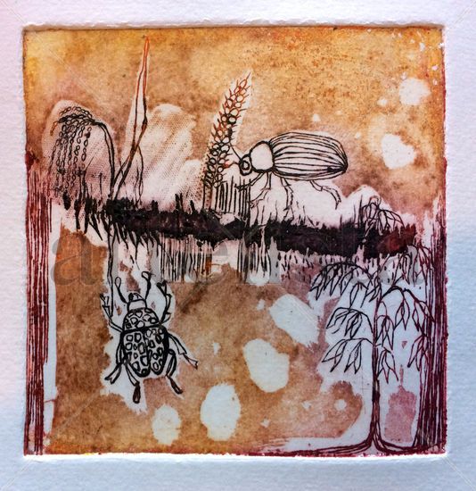 BICHOS EN OCRE Etching Process