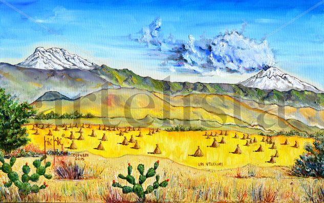 Los Volcanes Oil Canvas Landscaping