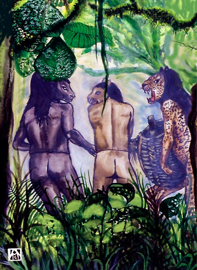 Los tres jaguares: Wimba-Puma, Puka-Puma y Muru-Puma