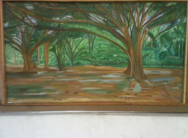 Patio Ciudad Bolivar Oil Canvas Landscaping