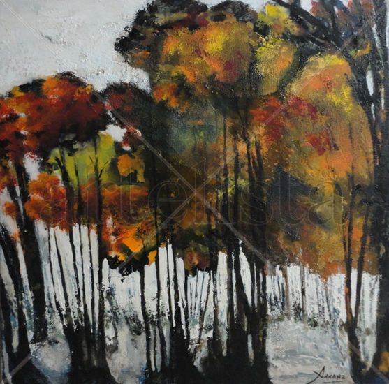 BOSQUE Nº4 Acrylic Canvas Landscaping