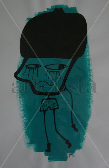 Repetition Acrylic Paper Figure Painting