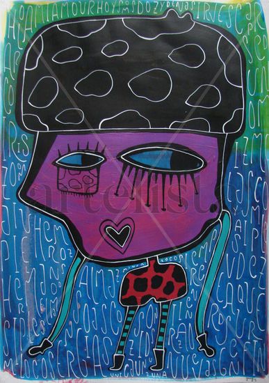 Franco-vaca Acrylic Paper Figure Painting