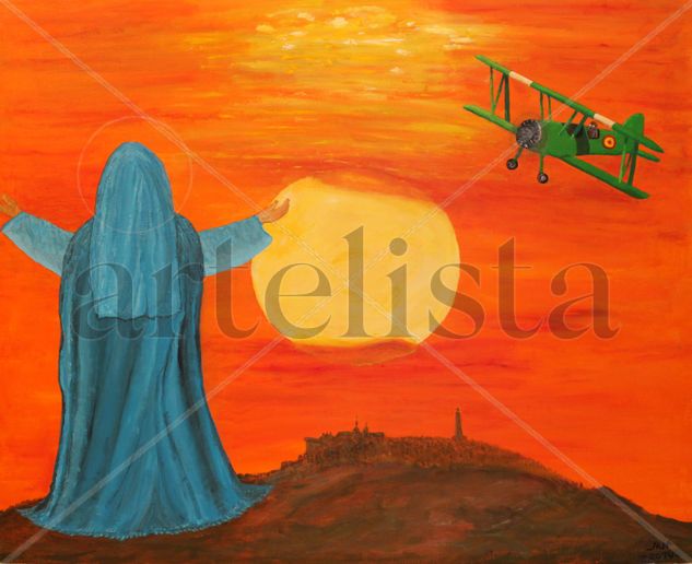 La Virgen en Getefe Acrylic Canvas Landscaping