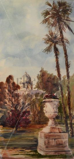 JARDINES DEL CAMPO DEL MORO Watercolour Paper Landscaping