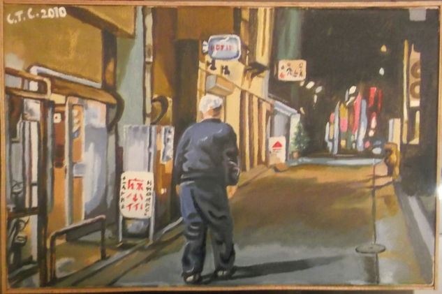 Calle estrecha Oil Canvas Others