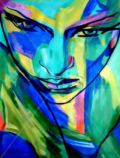 Numinous emotions Acrylic Canvas Portrait