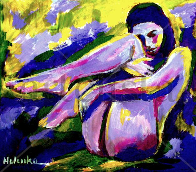 Hiraeth Acrylic Canvas Nude Paintings