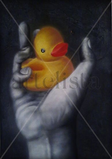 Duck Acrylic Canvas Figure Painting