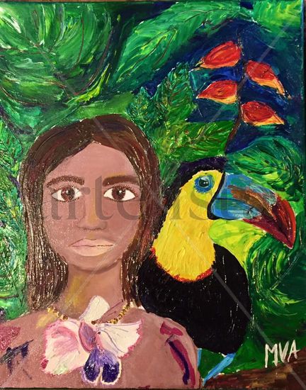 Tierra Colorida Acrylic Canvas Portrait