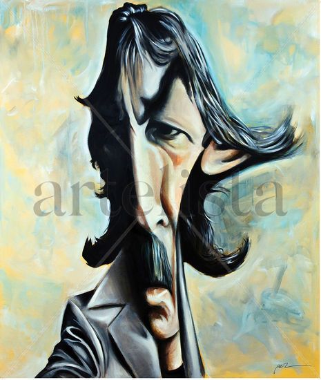 The Beatles, George Harrison Oil Canvas Portrait