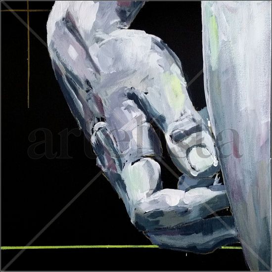 Mano de David Acrylic Canvas Figure Painting