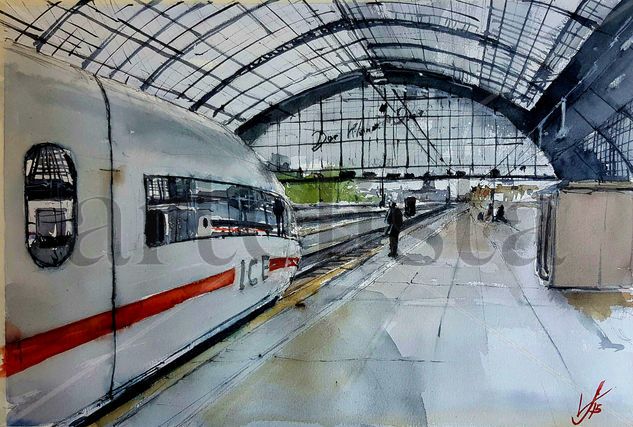 Estación de Colonia/Köln Station Watercolour Paper Others