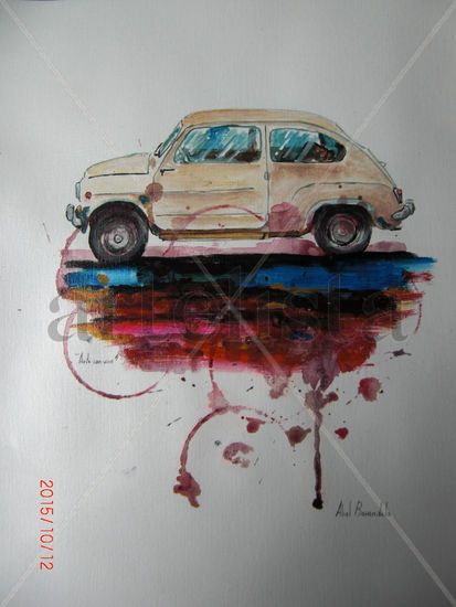 seat 600 Mixed media Others Figure Painting