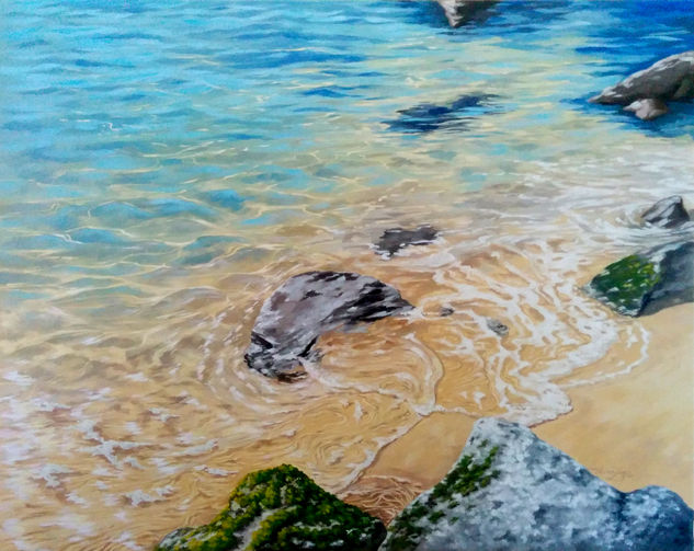 Water Oil Canvas Marine Painting