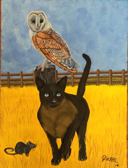 BEST FRIENDS. Acrylic Panel Animals