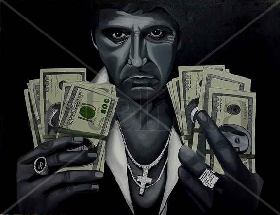 Scarface Oil Canvas Others