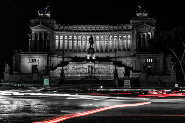 ENRICO PITTON - L'Altare della Patria - Roma- italia Architecture and Interiorism Black and White (Digital)