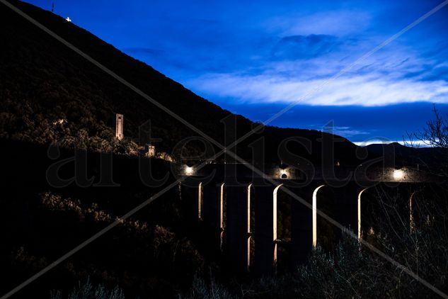 ENRICO PITTON - Spoleto - Italia - El Viejo puente Travel Color (Digital)