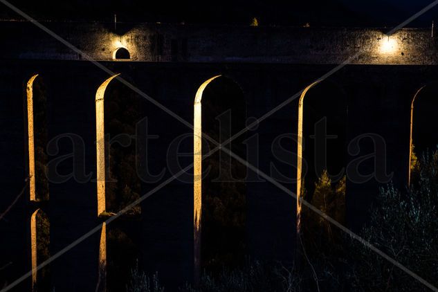 spoleto - italia - el viejo puente Viajes Color (Digital)