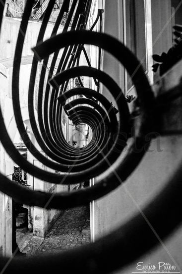 ENRICO PITTON - infinite pipe - vietri sul mare - salerno - Italia Travel Black and White (Digital)