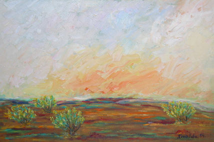 Puesta de sol con...