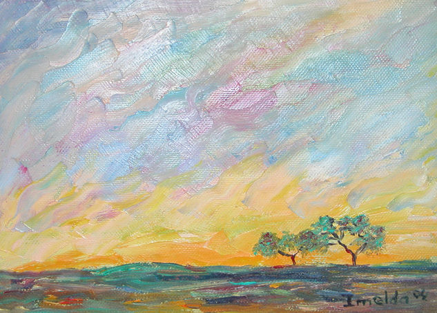 Cielo y tierra Oil Canvas Landscaping