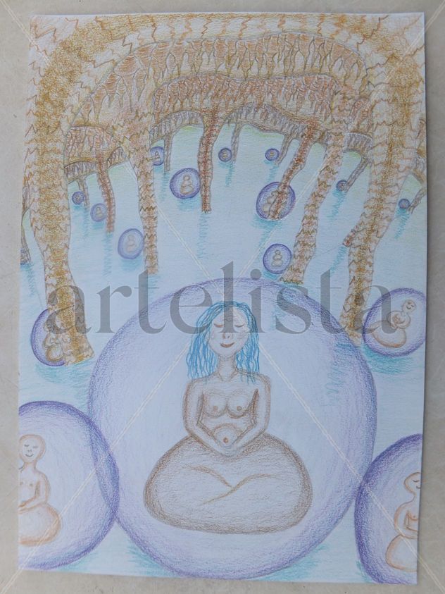 la madre tierra meditando