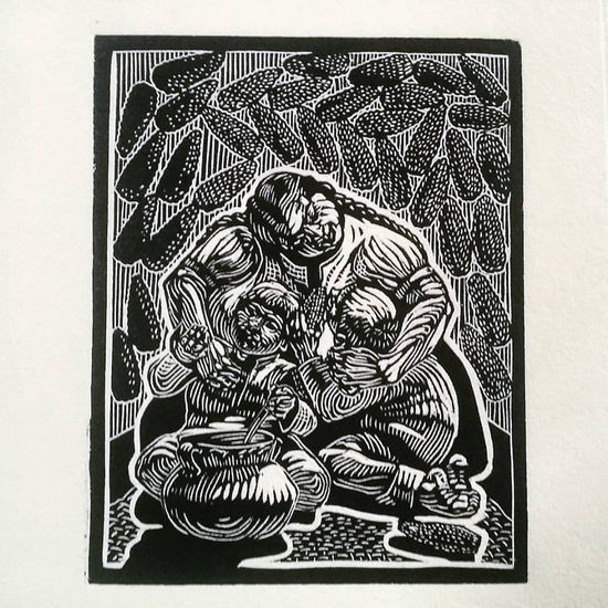 Maiz Woodcut