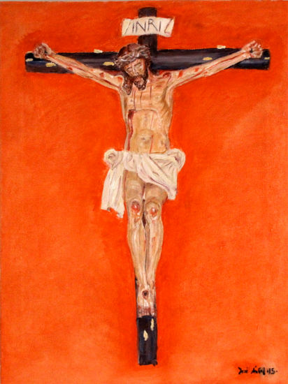 CRISTO DEL HUMILLAERO -AZUAGA- Oil Canvas Portrait