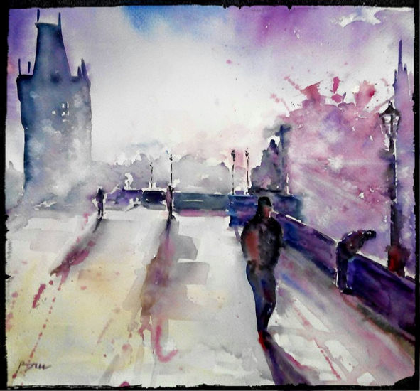 Praha Watercolour Paper Landscaping