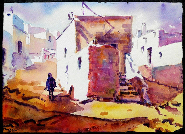 Paseo por la Chanca Watercolour Paper Landscaping