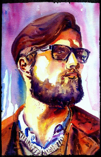 The Gipster Watercolour Paper Portrait