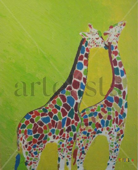 Love is in the Air Acrylic Canvas Animals