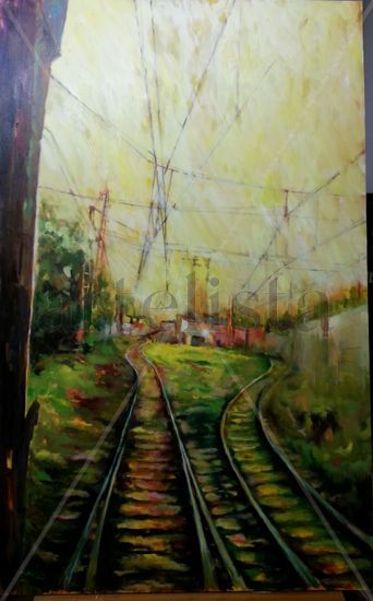 ÚLTIMA ESTACIÓN Oil Canvas Landscaping