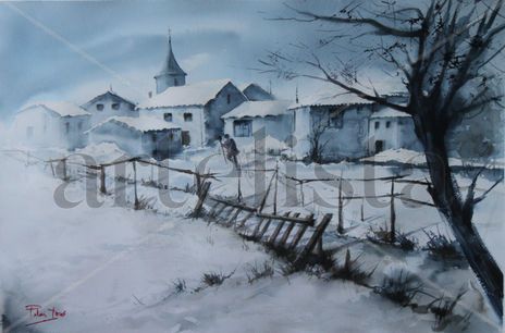 Pueblo nevado