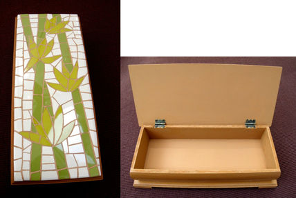 Caja mosaico bambú