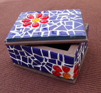 Caja mosaico flor