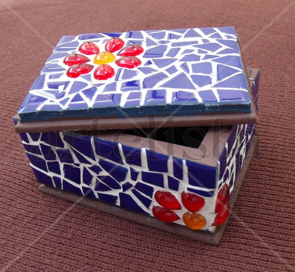 CAJA MOSAICO FLOR 