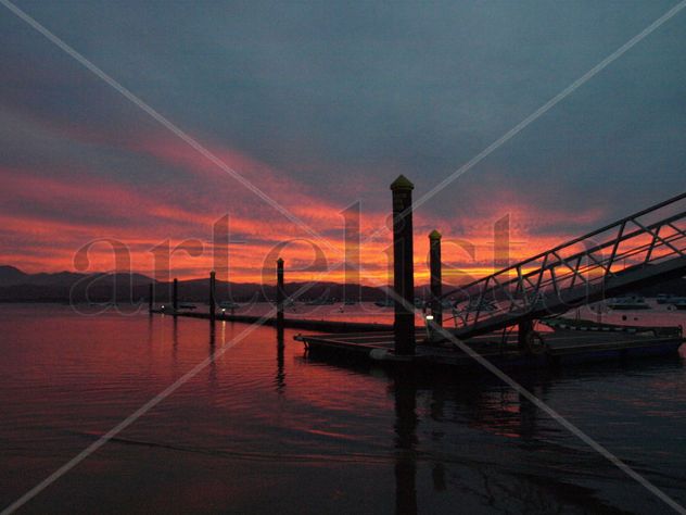 Atardecer de Septiembre sobre el mar